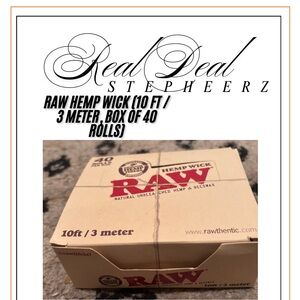RAW Hemp Wick 10ft Box